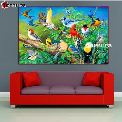 Diamond Embroidery Animal bird natural scenery 5D DIY Diamond Painting rhinestone Diamond Mosaic needlework living room decor