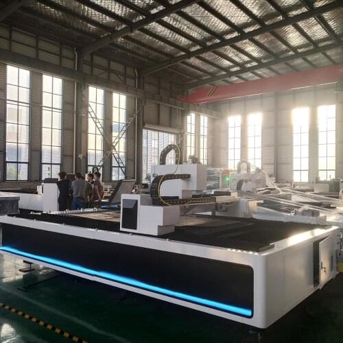 Automatic Stainless Steel Round Pipe Cutter 1500W CNC Fiber Laser Metal Sheet Aluminum Cutting Machine for Square Pipes Cutting