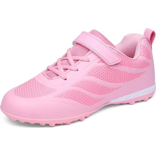 ZHENZU Football Boots Women Kids Soccer Shoes Girls Training chuteira futebol voetbalschoenen