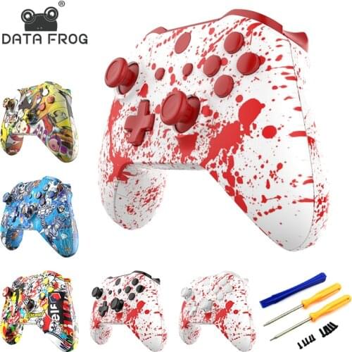 Data Frog Control Housing For Xbox One S Controller Shell Blood Splatter Repair Full Shell For Xbox One Slim Accessories