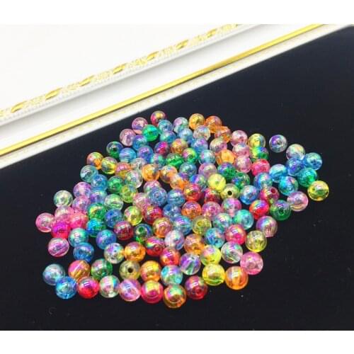 New 8mm 50pcs AB Round Spacer Loose Beads DIY Jewelry Making Necklace Bracelet Earring Accessories#12