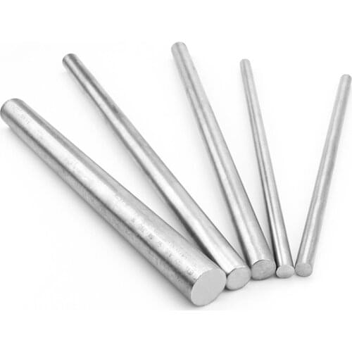 4pcs Round Titanium Ti Bar Grade 5 GR5 TC4 Metal Rod Diameter 2.5/3/4/4.5/5/6/7/8/9/10/12mm Diameter Length 250mm