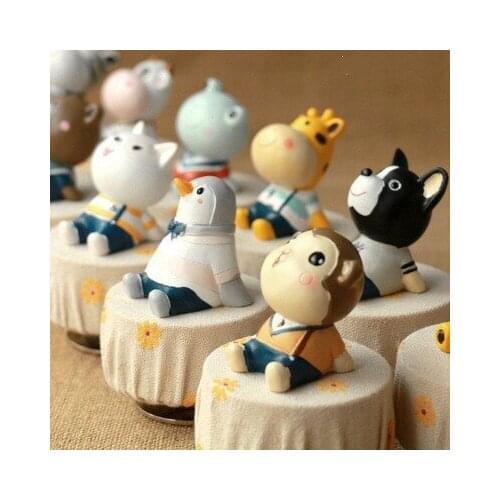 Cute little Animals Rotating Music Box For Girl Kids Birthday Gifts Sky City Christmas Home Decoration puppy Dog Muisc Box