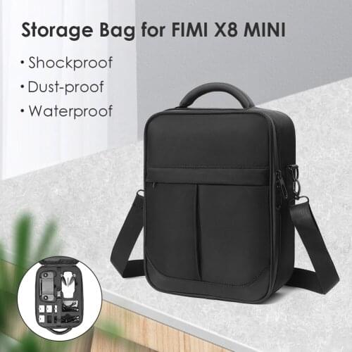 Shoulder Bag for FIMI X8 Mini Oxford Cloth Fabric + EVA Inner Liner Protector Handbag Drone Storage Carrying Case 310*240*110mm