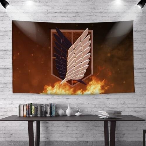 Attack on Titan 3D Print Anime Tapestrying Rectangular Home Decor Wall Hanging Tapestry 01