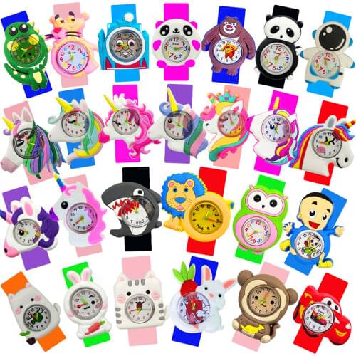 Children Watch Cartoon Monkey King/Rhino/Dolphin/Weasel/Butterfly Toys Kids Quartz Watches Boys Girls Birthday Gifts Baby Watch