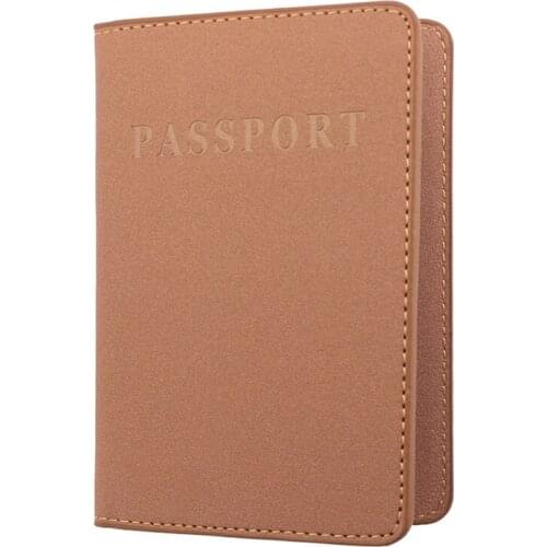 Mcneely Fashion Unisex Travel Passport Holder Leather Men Travel Passport Cover Credit Card Holder Cover Gilrs Passport Case