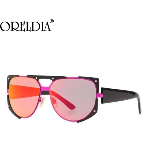 Oversized Square Punk Sunglasses Women Men Fashion Metal Frames Sun Glasses Lady Colorfuls Lens Shades Eyewear Eyeglasses UV400