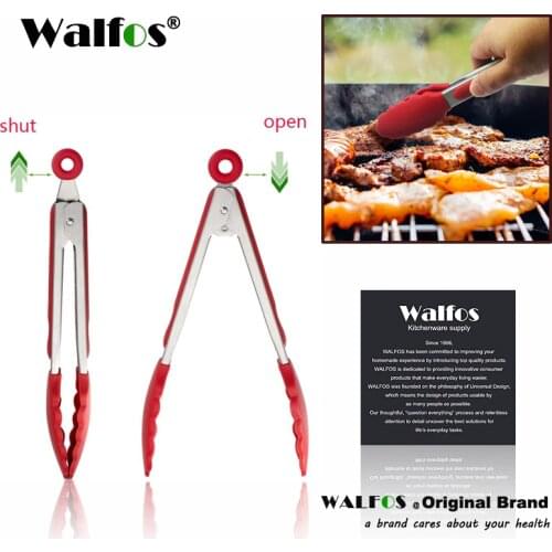 Size S/L Stainless Steel and Silicone Food Tongs for Cooking Kitchen Tongs Kitchen Tools BBQ Clip Salad