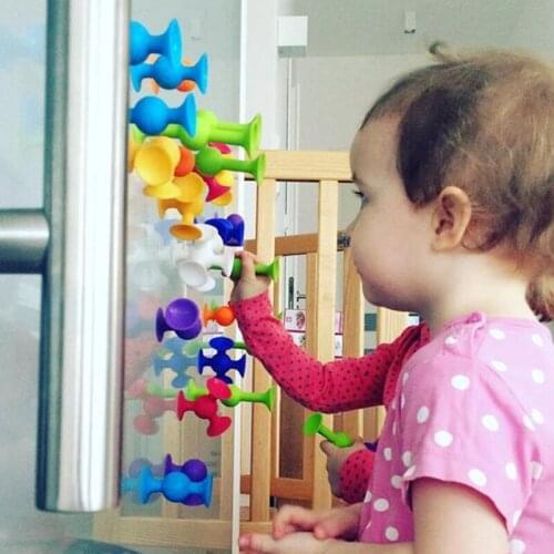 Pop Little Suckers Assembled Sucker Suction Cup Educational Building Block Toy Girl&Boy Kids Gifts Fun Game