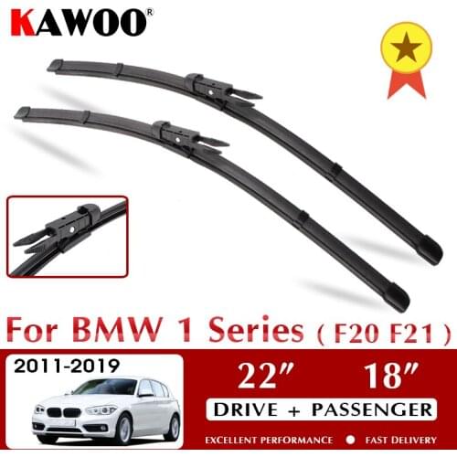 Car Wiper Blades Front Wipers For BMW 1 Series F21 F20 114i 116i 118i 120i 125i M135i M140i 116d 118d 125d 2011 - 2019 22" + 18"