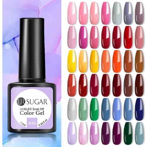 UR SUGAR Gel Nail Polish Pink Purple Blue Colors Gel For Manicure Nail Art Semi Permanent Gel UV LED Soak Off Hybrid Varnishes