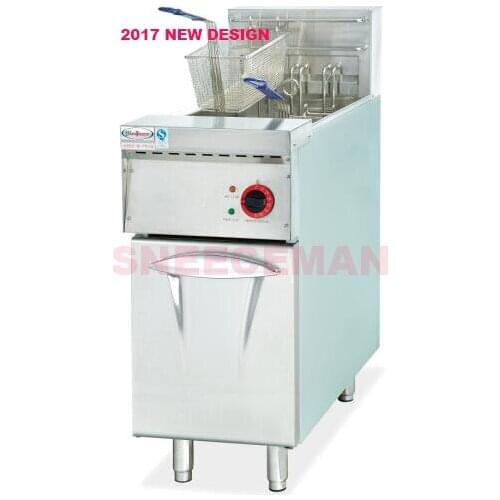 Vertical Electric 1-Tank fryer 2-Basket 28L Capacity French fries Duck Deep Fryer