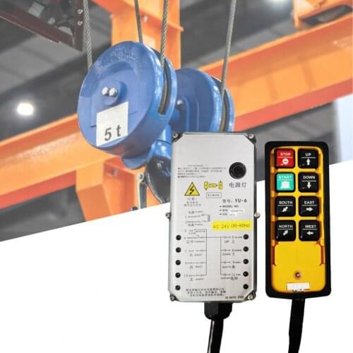 YU-8A 24/36/220/380V Industrial Remote Controller English Button Wireless Waterproof High Transmission Frequency Hoist Controlle