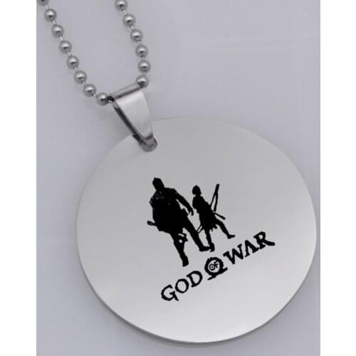 Ufine Europe god war promotion logo pendant stainless steel jewelry necklace N465