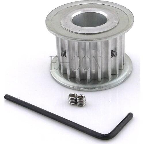 10pcs HTD5M20 Timing Pulley 20teeth Synchronization Alumium Bore 6/6.35/8/10/12/12.7/15/16/17mm Teeth Width 21mm for motor