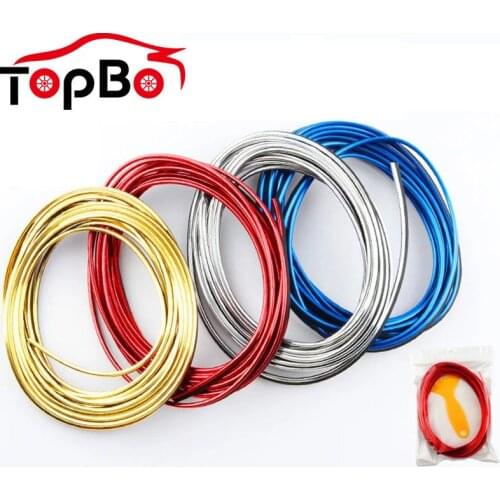 5M Car Interior Moulding Trim Strip Universal Auto Accessorie Door Gap Edge Moulding Trim Universal Decorative Line