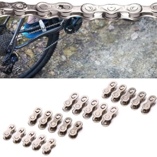 5 Pair Bike Chains Mountain Bike Bicycle Chain Connector for 6/7/8/9/10/11 Speed Quick Master Link Joint Chain Bike Parts