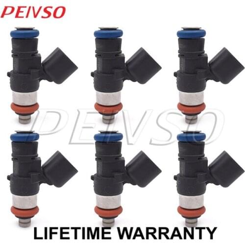 6x 0280158091 ZZJ1-13-250A 842-12353 FJ1000 fuel injector for FORD&MERCURY EDGE / FLEX / FUSION / TAURUS / SABLE 3.5L V6