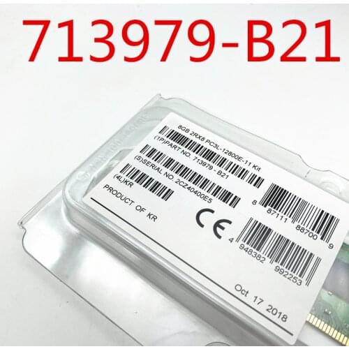 713979-B21 713752-081 715281-001 8G PC3L-12800E DDR3 Ensure New in original box. Promised to send in 24 hours