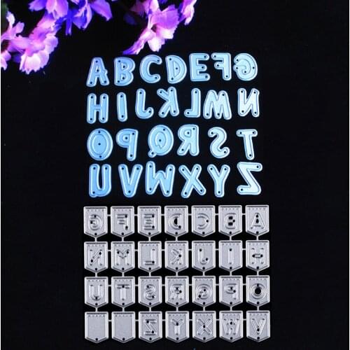 Alphabet Metal Die Cutting Dies DIY Scrapbooking Embossing Folder Suit for Sizzix Fustella Cutting Machine 26pcs/Set