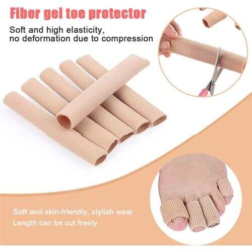Fabric Finger Toe Protector Separator Applicator Foot Care Tool Pedicure Corn Callus Remover Pain Relief Soft Silicone Tube