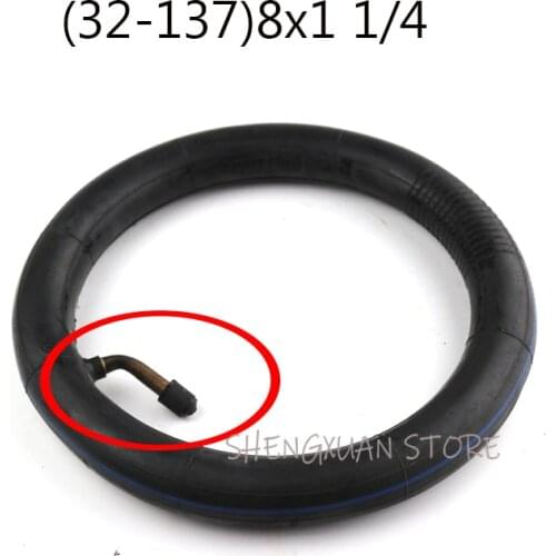 Free shipping 8 Inch (32-137)8X1 1/4 Scooter Inner Tube With Bent Valve Suits A-Folding Bike Electric / Gas Scooter Tube
