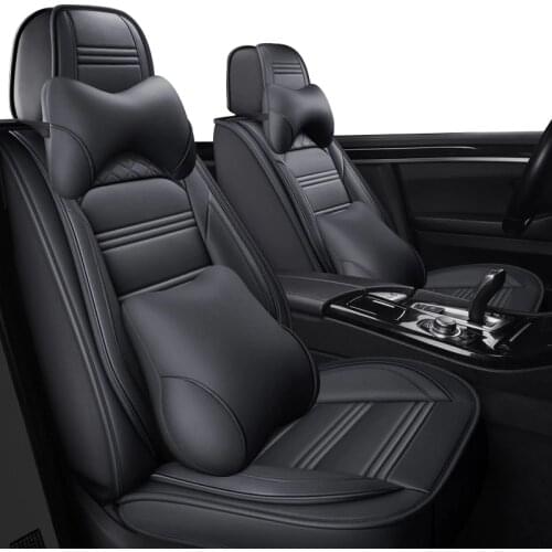 ZHOUSHENGLEE leather Universal Car Seat covers for Honda all models civic fit accord CRV XRV Odyssey Jazz City crosstour crider