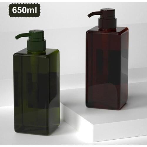 650ml Household Shower Shampoo Lotion Empty Replacement Pump Dispenser Bottle