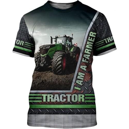 3D Print New Car Tractor t shirt Mens tshirt Men Women Casual Streetwear hip hop Boy Tee clothes harajuku Tops