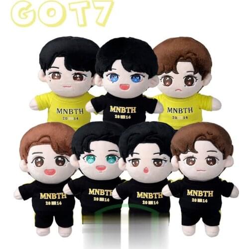K-pop Korean GOT7 Plush Toy Celebrity Baby Face Doll Kawaii Cartoon JB JinYoung Mark Jackson YoungJae BamBam YuGyeom Fans Gifts