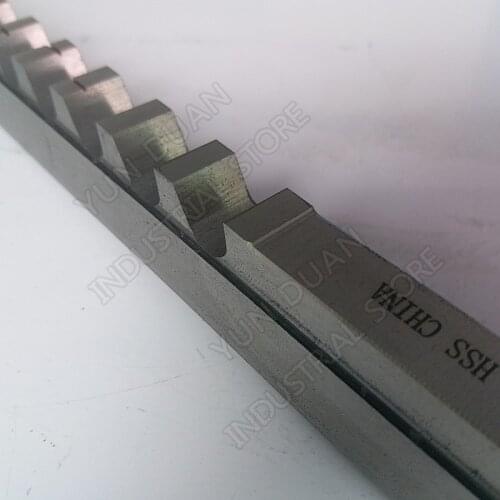 14mm D Push Type Keyway Broach High speed steel HSS Cutting Tool for CNC Broaching machine Metalworking