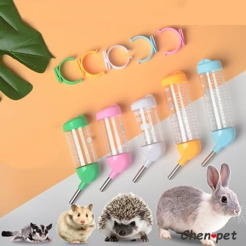 Small Pet Water Feeder for Chinchillas Bunny Rabbits Hedgehog Hamster Water Bottle Guinea Pig Accessories Mini Animal Supplies