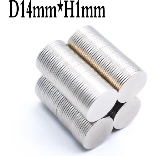 1000pcs Bulk Small Round NdFeB Neodymium Disc Magnets 14mm x 1mm N35 Super Powerful Strong Rare Earth Magnet Free Shipping