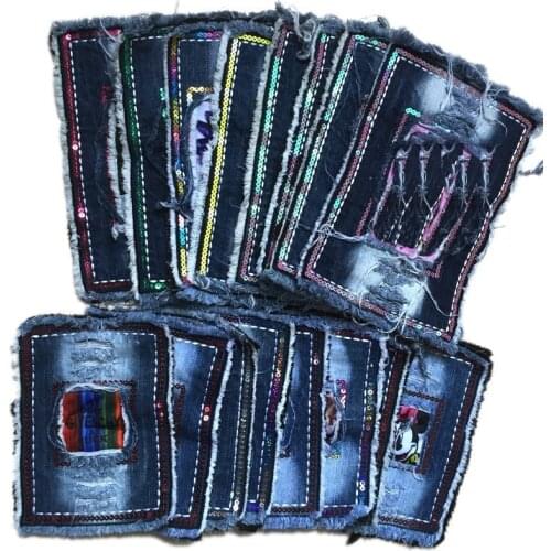 PGY Fine Jeans Embroidered Patches for Clothing Sew On Appliques Hip hop Lipstickers Beauty Girl Stickers Diy Clothes Accessory