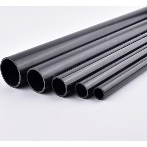 50cm Length OD20/25/32/40/50/63mm Thickening UPVC Dark Grey Pipe Plastic Pipe Aquarium Tube Garden Irrigation Watering Fittings