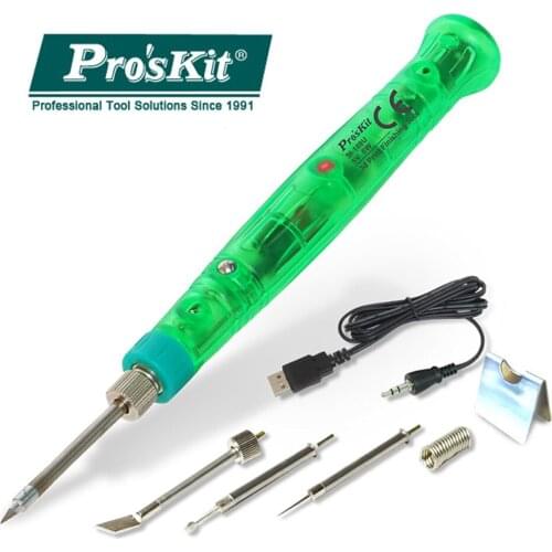 ProsKit SI-169U Soldering Iron Pen Portable 3D Print Finishing Tool USB 5V Repair Modify Mini Welding Gun 8W