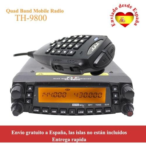 Latest version TYT TH-9800 50W Quad Band 29/50/144/430MHz woki toki 2-Tone/5-Tone Mobile Transceiver