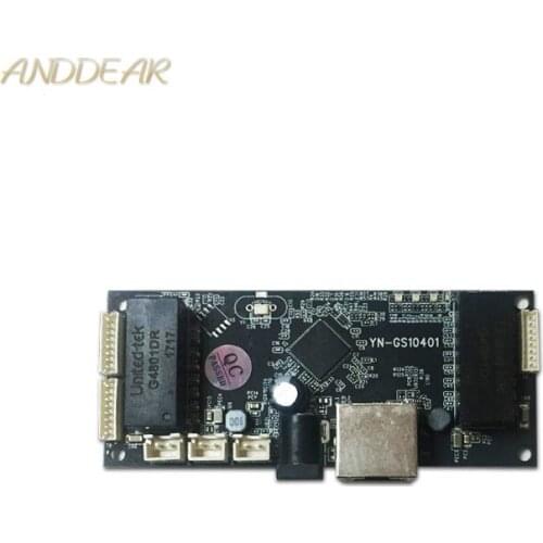 Industrial Ethernet Switch Module 10/100/1000mbps 4 port PCBA board OEM Auto-sensing Ports PCBA board OEM Motherboard