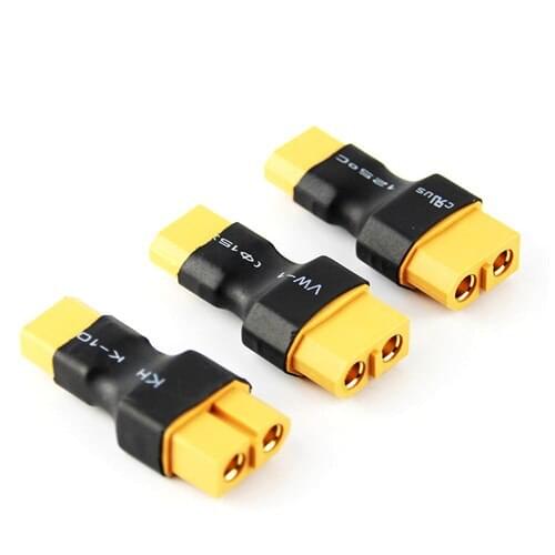 1Pcs Amass XT60 Male To XT90 Female Plug Connector With Sheath For RC Lipo Battery Multicopter Quadcopter Airplane
