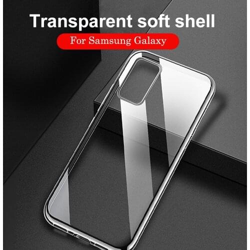 Transparent Clear Case For Samsung Galaxy A12 A51 A71 A42 A52 A72 5G Silicone Soft Cover For A51 A71 Thin Slim Case Back Coque