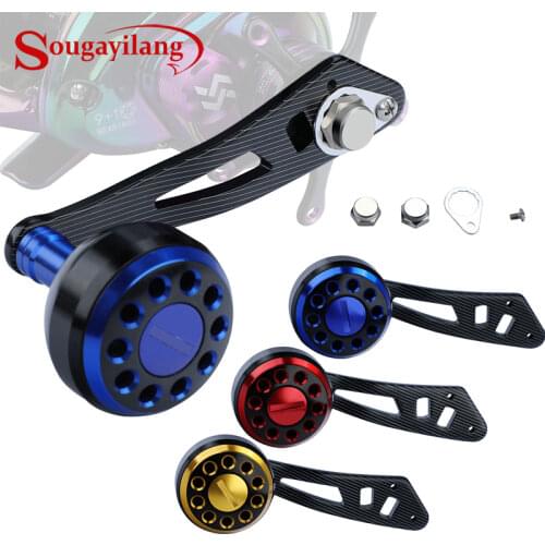 Sougayilang Casting Fishing Reel Handle Aluminum Alloy Strong Durable Single Fishing Reel Handle for Baitcasting Reel Accessory