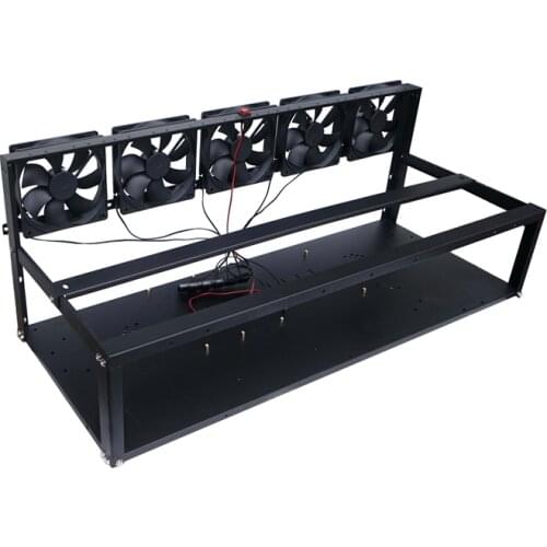 Bitcon Mining Rig Rack 6-12 GPU Open Air Frame Miner Case For ETH ETC XMR BTC Crypto Coin Currency Server Miner Chassis