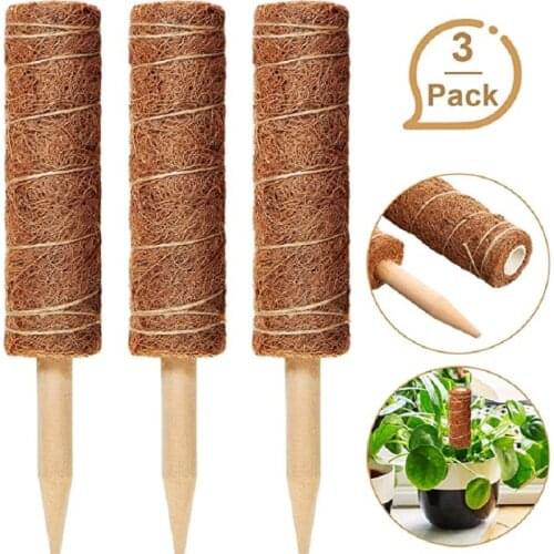 New Plants Climbing Rattan Sticks Coir Totem Pole Extendable Office Extension Coconut Palm Pillar Creeper Frame Maintain Balcony