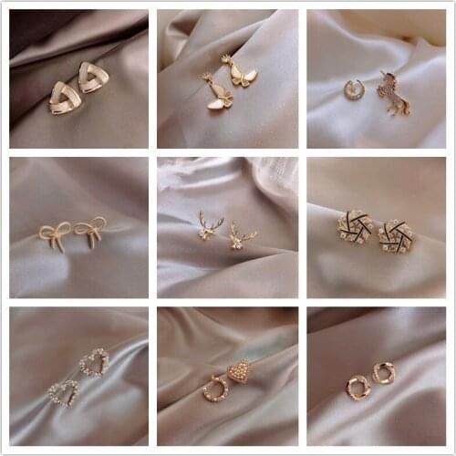 Ear studs piercing small earrings oorbellen stud earrings christmas jewelry earcuff ear rings for girls schmuck accesories