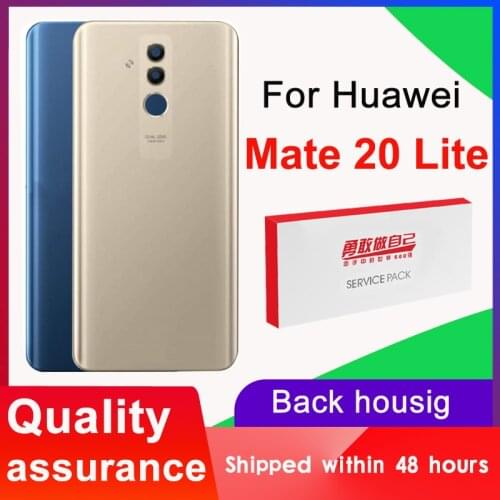 High Quality Back Housing Replacement For Huawei Mate 20 Lite Back Cover Battery With Camera Lens Adhesive Sticker