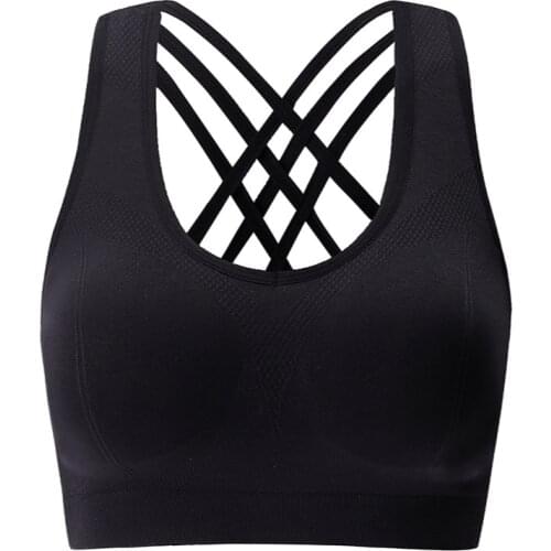 THUNSHION Sport Bra Underwear Bralette Push Up Womens Lingerie Seamless Top Female Invisible Without Underwire Yoga Fitness Gym