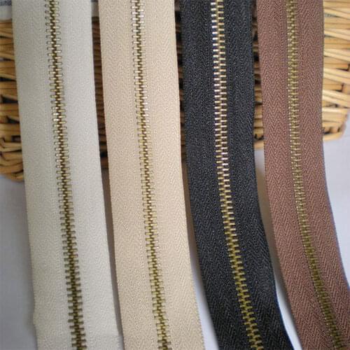 10PCS 5# Metal Zippers Open-End Decor DIY Sewing Bags Purse Garment Zip Material Accessories Colorful Available