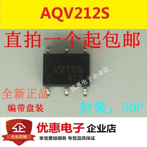 10PCS AQV212S AQV212SX SOP-6 SMD solid state device new original