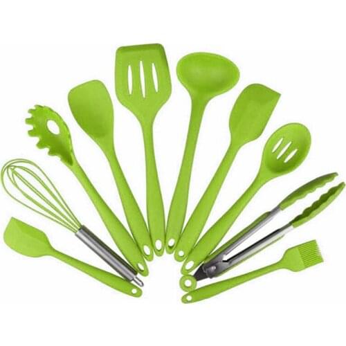 10 Pcs Kitchenware Silicone Heat Resistant Kitchen Cooking Utensils Non-Stick Baking Tool Cooking Tool Sets CNIM Hot